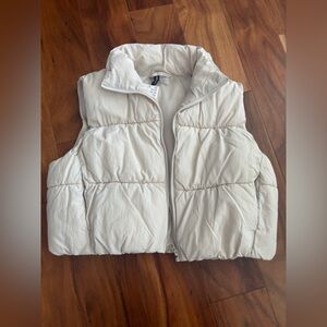 H&M Cream Puffer Vest